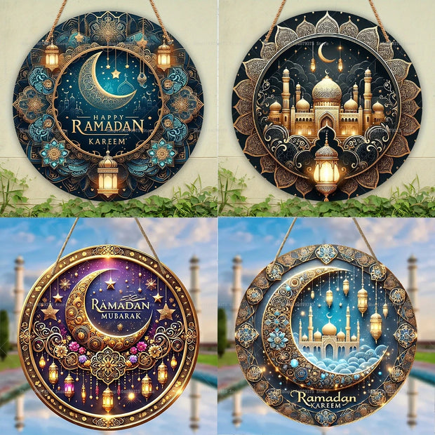  Ramadan Mubarak Moon Star Ornaments  Islamic Canvas and Giftware  Dark Khaki / 20cmX20cm-light yellow / 20cmX20cm-MINT GREEN / 20cmX20cm-Olive / 20cmX20cm-Light Grey / 20cmX20cm-Fluorescence Yellow / 20cmX20cm-Deep Sapphire / 20cmX20cm