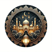 Ramadan Mubarak Moon Star Ornaments  Islamic Canvas and Giftware  Dark Khaki / 20cmX20cm-light yellow / 20cmX20cm-MINT GREEN / 20cmX20cm-Olive / 20cmX20cm-Light Grey / 20cmX20cm-Fluorescence Yellow / 20cmX20cm-Deep Sapphire / 20cmX20cm