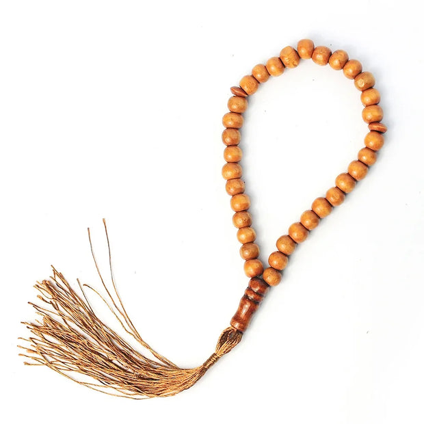 1 Pcs Wooden Tasbih Prayer Beads 99 IslamicPrayer Beads Islamic Handheld Prayer Beads Tassel