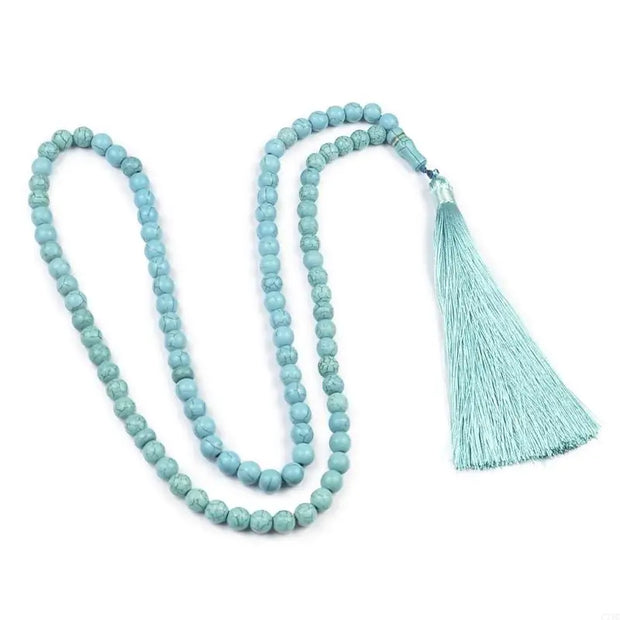 33/99 Turquoise Prayer Beads Bracelets Unisex Women Men  Prayer Beaded Tassels