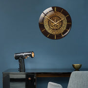 Acrylic Islamic Wall Clock 30Cm Islamic Home Deco Wall Clock Calligraphy Wall Decoration