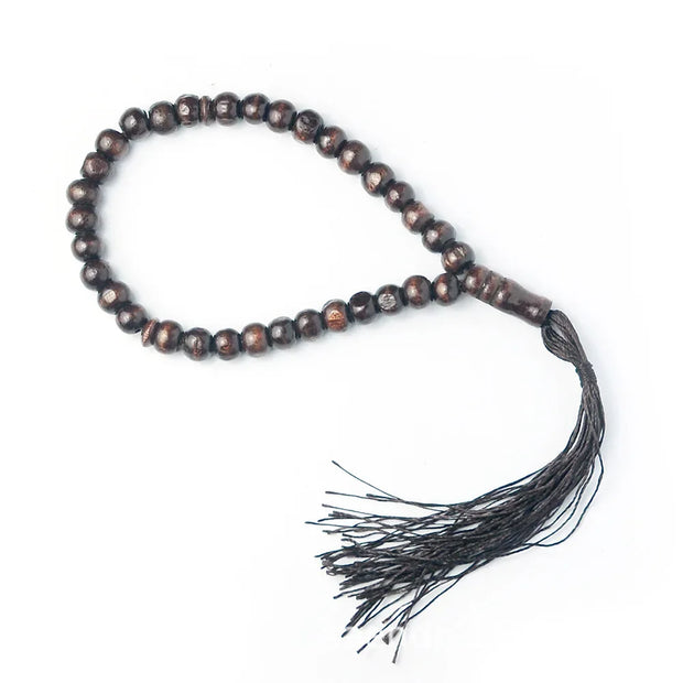 1 Pcs Wooden Tasbih Prayer Beads 99 IslamicPrayer Beads Islamic Handheld Prayer Beads Tassel