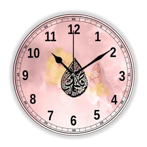 Islam  Ottoman Motifs Pattern Wall Clock for Living Room