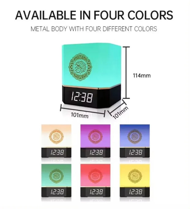 MQ-112 Bluetooth Wireless Remote LED  Touch Night Light Smart APP Control Digital AZAN Clock