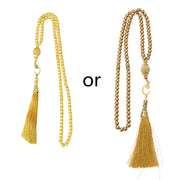 6mm 99 Glass Pearls Tassel  Islamic Prayer Beads