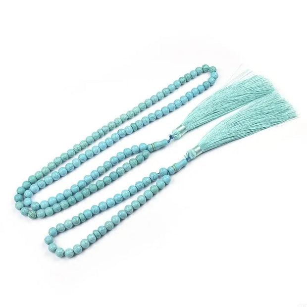 33/99 Turquoise Prayer Beads Bracelets Unisex Women Men  Prayer Beaded Tassels