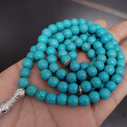Tasbih Turquoises stone 99 100 Prayer Beads Misbaha Islamic Eid Gift  bracelets