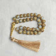 Handmade 10mm 33 Beads Glass  Ramadan Tasbih Islamic Arab Prayer Beads