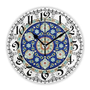 Islam  Ottoman Motifs Pattern Wall Clock for Living Room