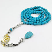 Tasbih Turquoises stone 99 100 Prayer Beads Misbaha Islamic Eid Gift  bracelets