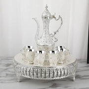 Vintage Coffee Cup Set Shiny Crystal Court Luxury Tea Set