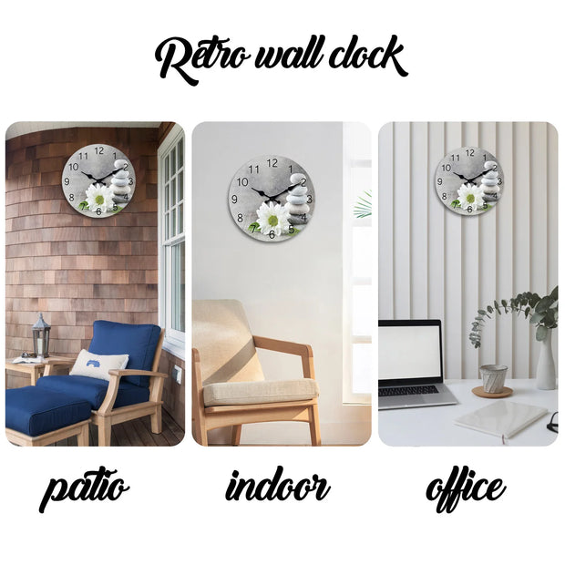 Islamic Calligraphy Scripture Wooden Wall Clock Living Room Bedroom Kitchen Home