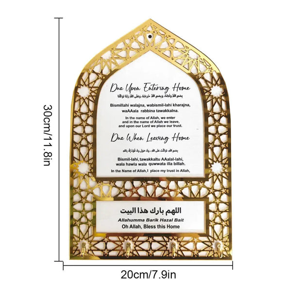 Ramadan Acrylic Mosque Night Table Key Hook Ornament