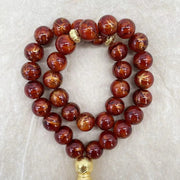 Handmade 10mm 33 Beads Glass  Ramadan Tasbih Islamic Arab Prayer Beads