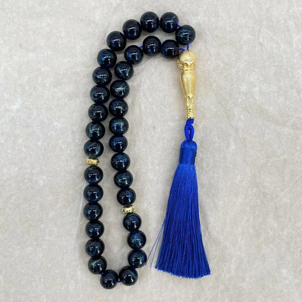 Handmade 10mm 33 Beads Glass  Ramadan Tasbih Islamic Arab Prayer Beads