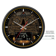 AL-FATIHA Athan Muslim Clock Digital-Analog Watch with Hijri Calendar Azan Prayer Times
