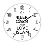 Islam  Ottoman Motifs Pattern Wall Clock for Living Room