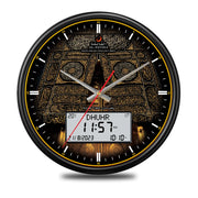 AL-FATIHA Athan Muslim Clock Digital-Analog Watch with Hijri Calendar Azan Prayer Times