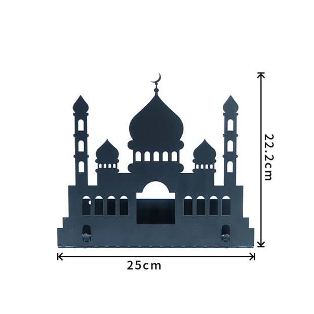 1PC Masjid ironwork folding wall hanging shelving  Islamic  decoration shelving