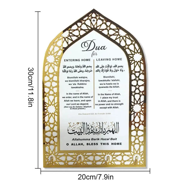 Ramadan Acrylic Mosque Night Table Key Hook Ornament