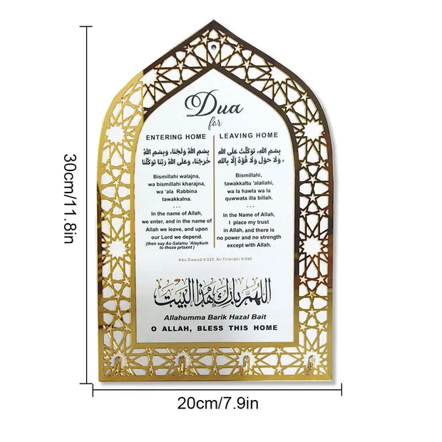 Ramadan Acrylic Mosque Night Table Key Hook Ornament
