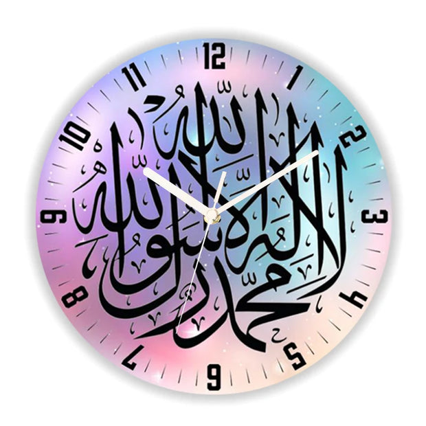 Islam  Ottoman Motifs Pattern Wall Clock for Living Room