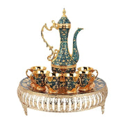 Vintage Coffee Cup Set Shiny Crystal Court Luxury Tea Set