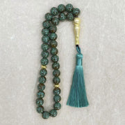 Handmade 10mm 33 Beads Glass  Ramadan Tasbih Islamic Arab Prayer Beads
