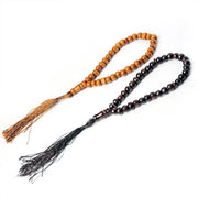 1 Pcs Wooden Tasbih Prayer Beads 99 IslamicPrayer Beads Islamic Handheld Prayer Beads Tassel