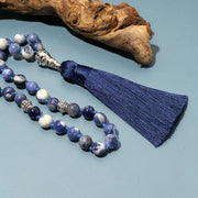 Islamic Tasbih Prayer Beads 8mm Sodalite Beads Knotted Tasbih 33 Beads