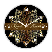 Islam  Ottoman Motifs Pattern Wall Clock for Living Room