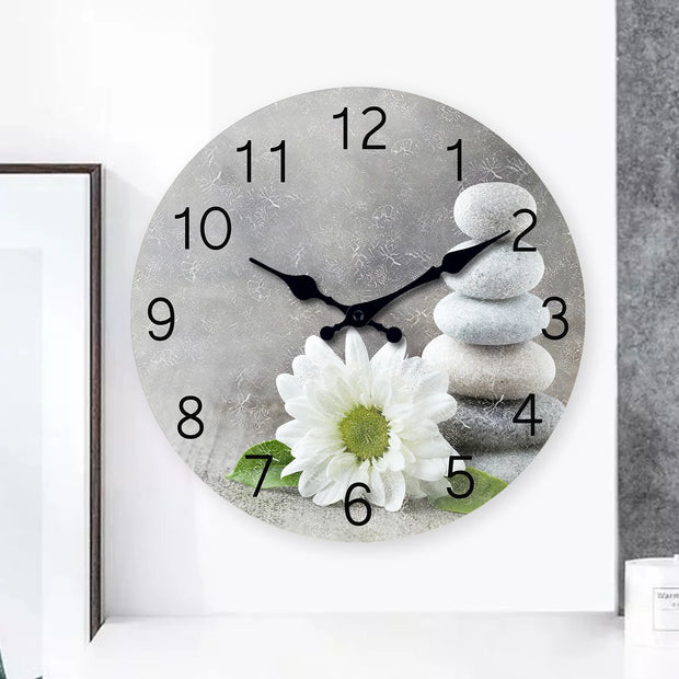 Islamic Calligraphy Scripture Wooden Wall Clock Living Room Bedroom Kitchen Home