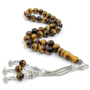 Tasbih Natural Tiger eye 33 99 Islamic prayer beads