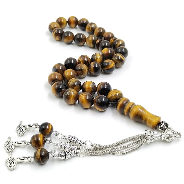 Tasbih Natural Tiger eye 33 99 Islamic prayer beads