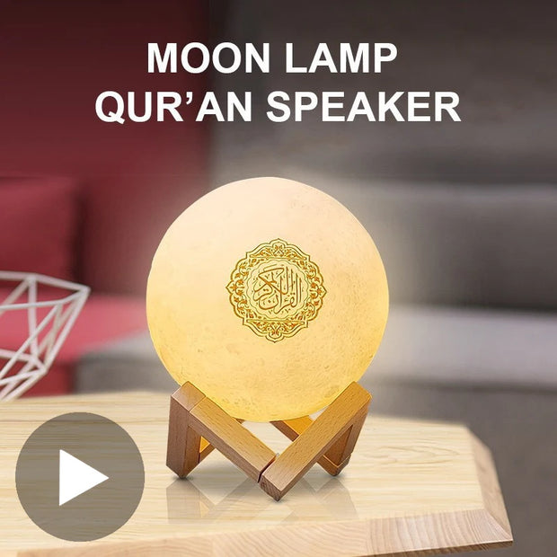 Bright Islamic Night Light Quran Lamp Box Koran Gift Azan Wireless Bluetooth Speaker Sound Portable Bluetooth