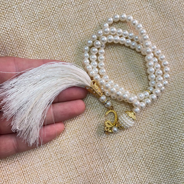 6mm 99 Islamic Beads  Glass Imitation Pearl
