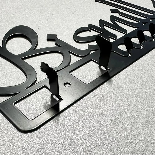 Islamic Decor Metal Key Holder Wall Art Bismillah key holder