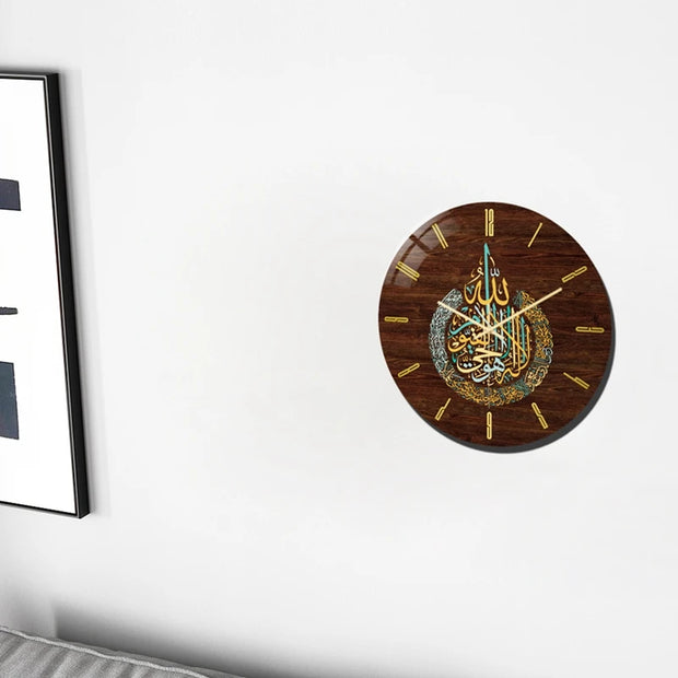 Islamic Living Room Clock On Wall Acrylic Vintage Round Clocks Islamic Decor Home