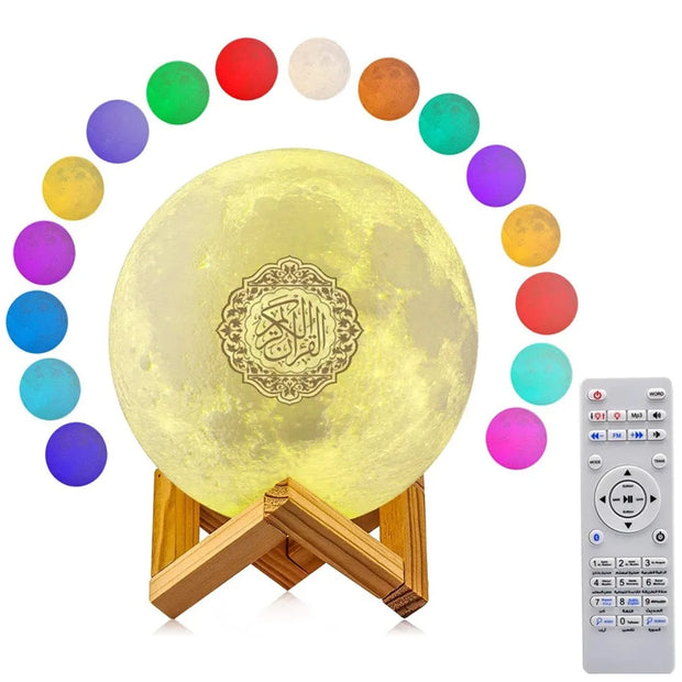 Bright Quran Azan  Koran Bluetooth Speaker Portable Night Light Holy Lamp Sound Box  Wireless  Mp3