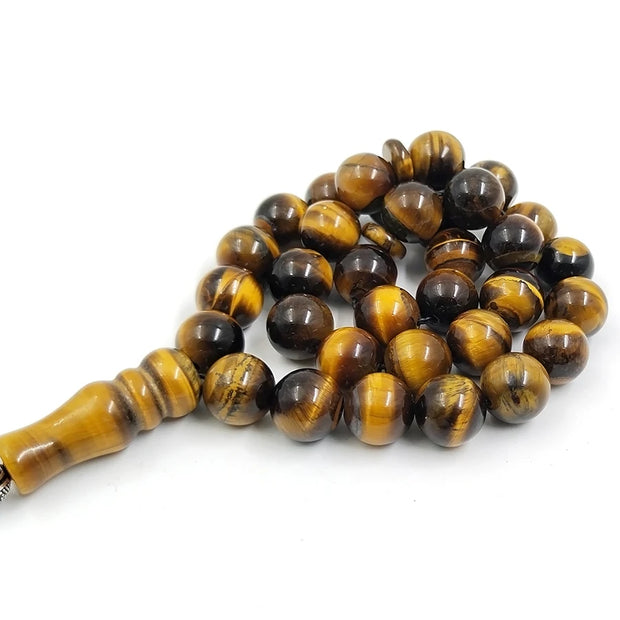 Tasbih Natural Tiger eye 33 99 Islamic prayer beads