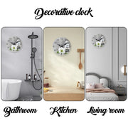 Islamic Calligraphy Scripture Wooden Wall Clock Living Room Bedroom Kitchen Home