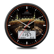 AL-FATIHA Athan Muslim Clock Digital-Analog Watch with Hijri Calendar Azan Prayer Times