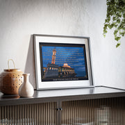  Surah Al-Fatihah, Masjid Al Hussain Kuala Perlis Framed Poster  Islamic Canvas and Giftware  14″ x 11″ (Horizontal) / Black Frame / Matte-15" x 10" (Horizontal) / Black Frame / Matte-16″ x 12″ (Horizontal) / Black Frame / Matte