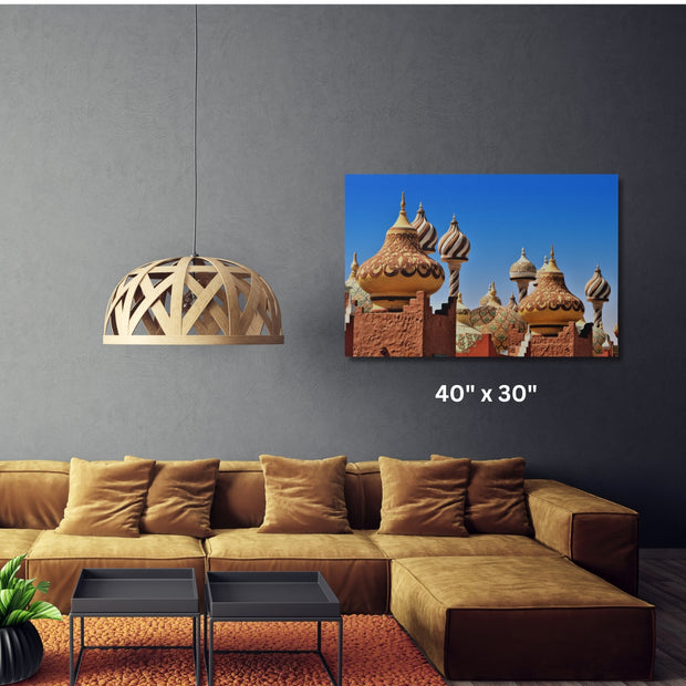 Masjid Traditional Arabic architecture in Egypt Masjid Stretched Canvas
