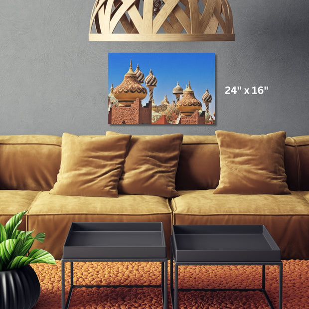 Masjid Traditional Arabic architecture in Egypt Masjid Stretched Canvas