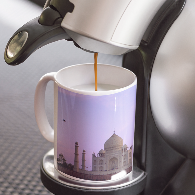 Ceramic Coffee Cup with Taj Mahal Masjid Image