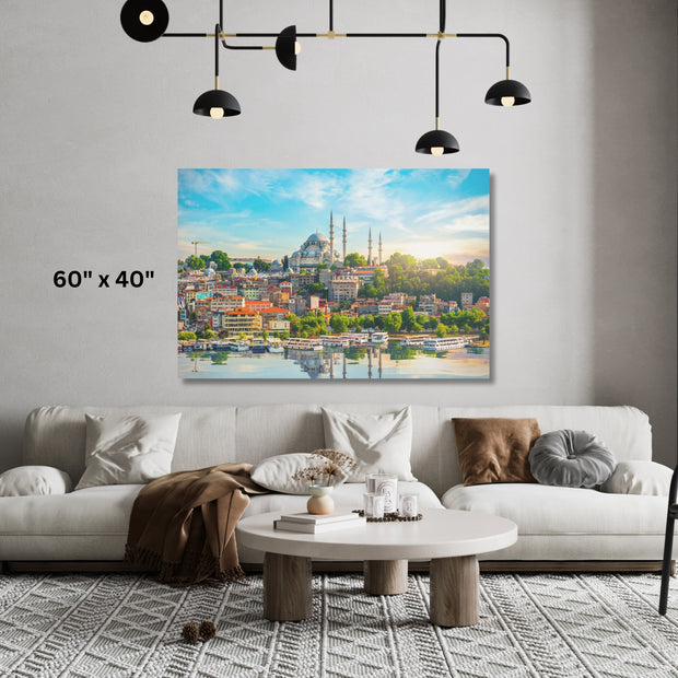 Masjid Blue Mosque Stretched Canvas