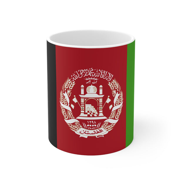 Ceramic Coffee Cup with Afghanistan flag