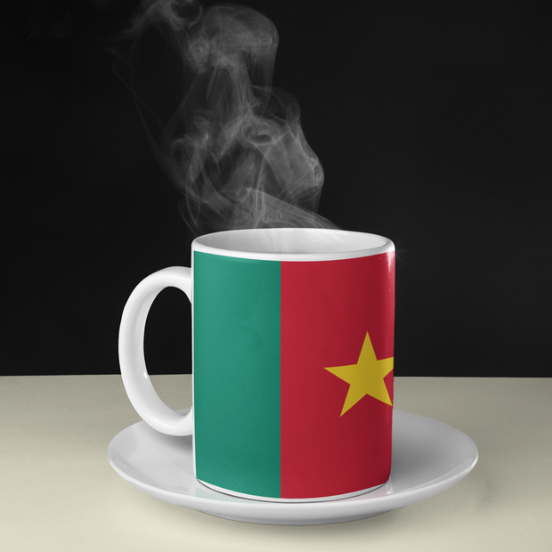 Ceramic Coffee Cup with Flag of Cameroon