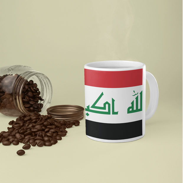 Ceramic Coffee Cup with Flag of Iraq